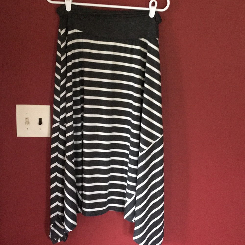 Long striped skirt